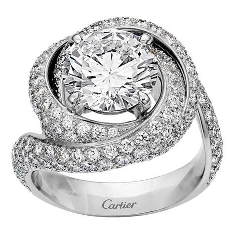 cartier ring with diamond.